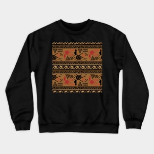 Tribal Egyptian Pattern Crewneck Sweatshirt